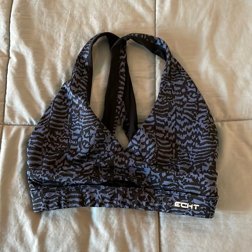 ECHT Wild Sports Bra Navy Blue and Black